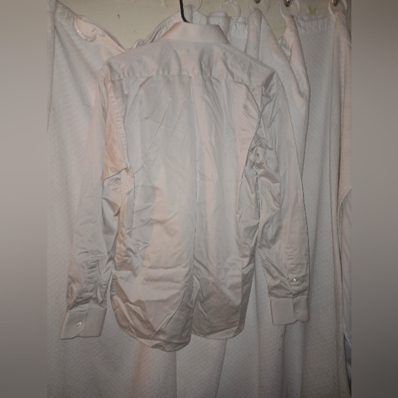 Balmain Paris White Textured Button Down Dress Shirt Size M 39-40 - Picture 6 of 6